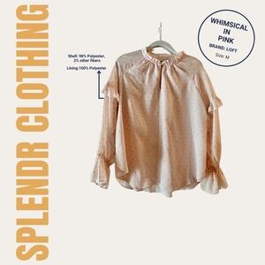 Pink Blouse with Gold accents